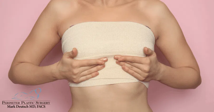 Breast implant during recovery stage